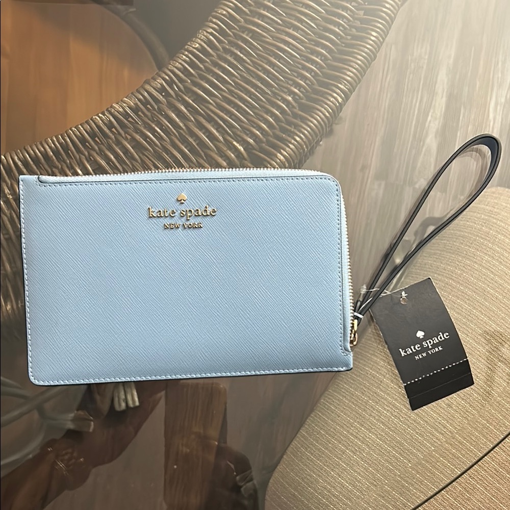 Kate Spade Light Blue Wristlet